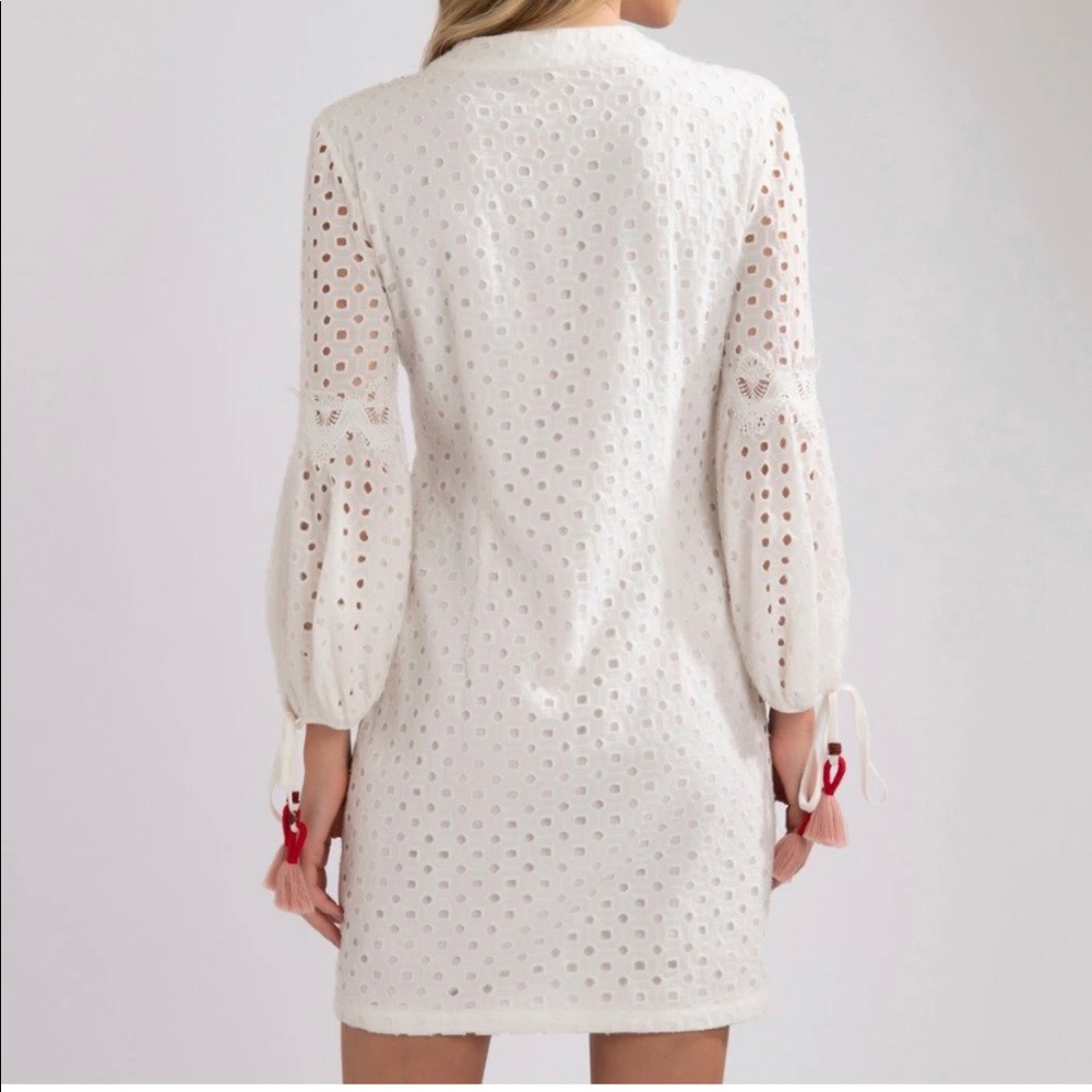 NWT PatBo Eyelet Dress w Embroidery & bead detail - Picture 4 of 7